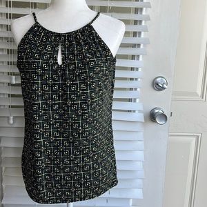 Banana Republic Geometric Pattern Sleeveless Blouse